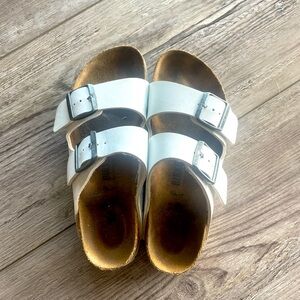 White Birkenstocks size 37.